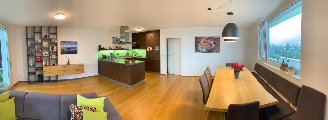 Luxus Penthouse Bregenz Feldmoos Mit Whirlpool & Riesen Terrasse, Nahe Festspiele Daire Dış mekan fotoğraf